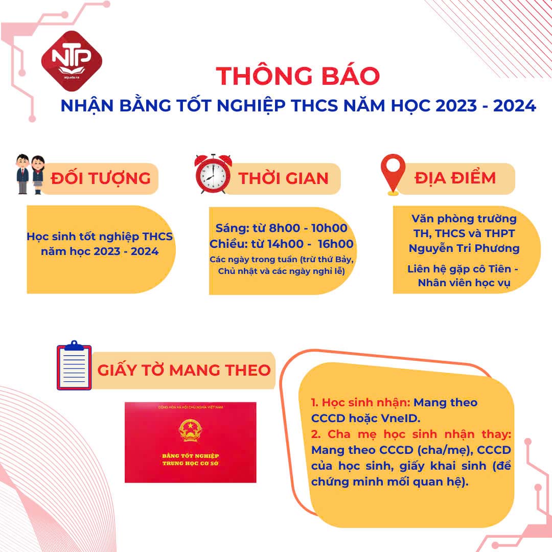 thong bao nhan bang tot nghiep thcs 2023 2024