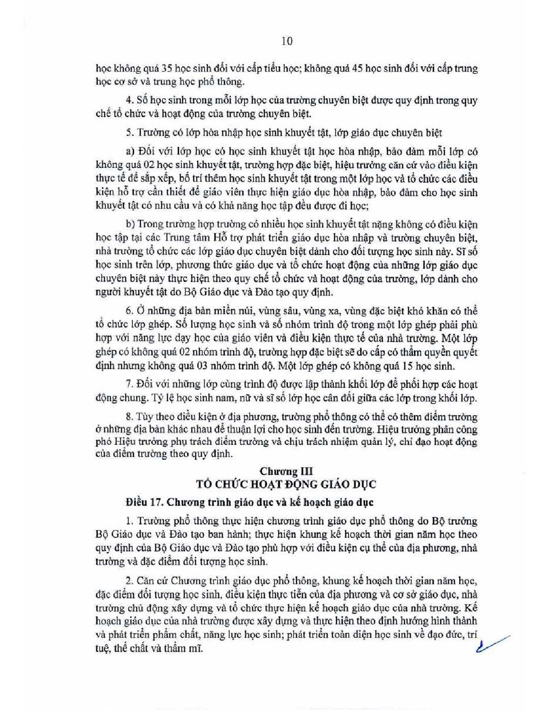 thong tu ban hanh dieu le truong 12