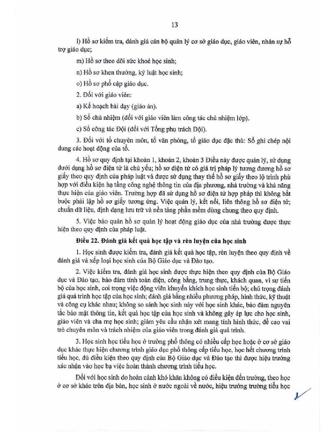 thong tu ban hanh dieu le truong 15