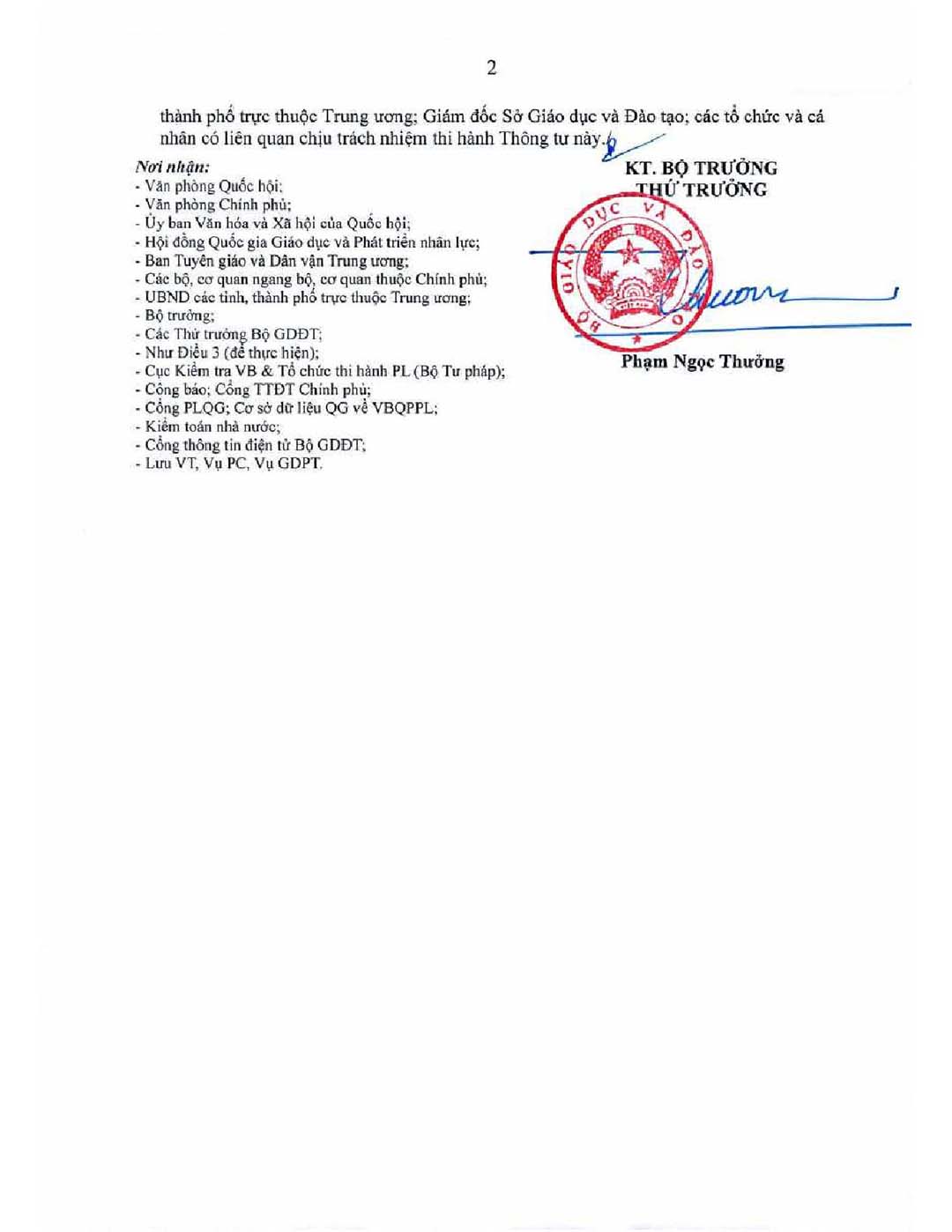 thong tu ban hanh dieu le truong 2