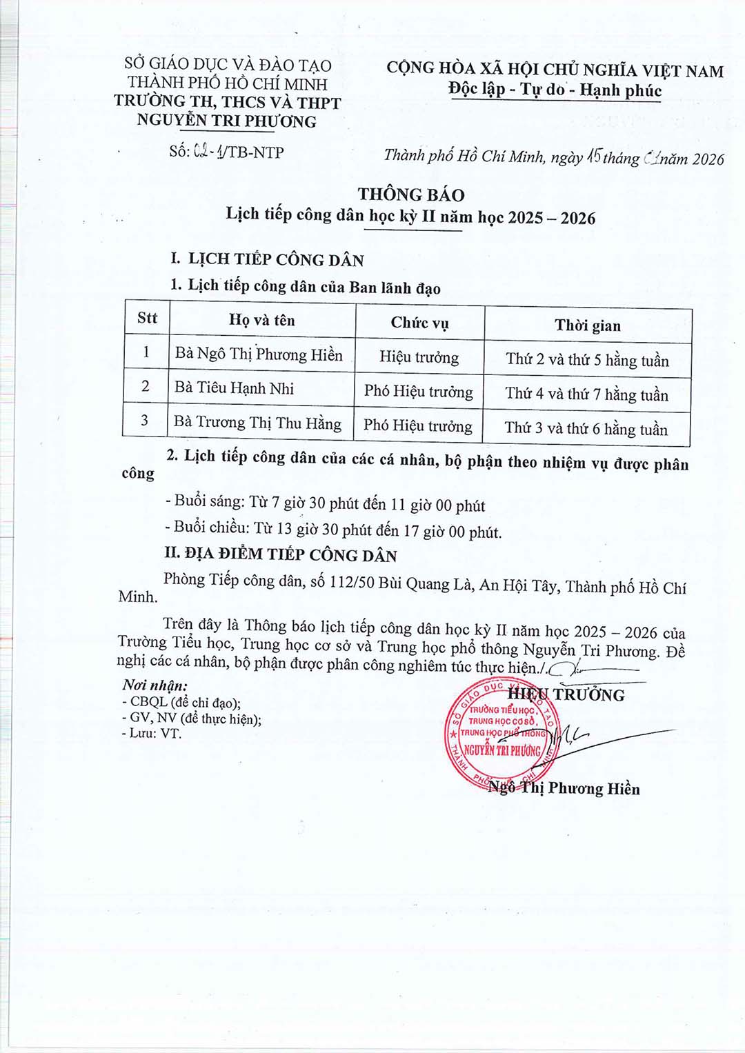 lich tiep cong dan hkii 2025 2026