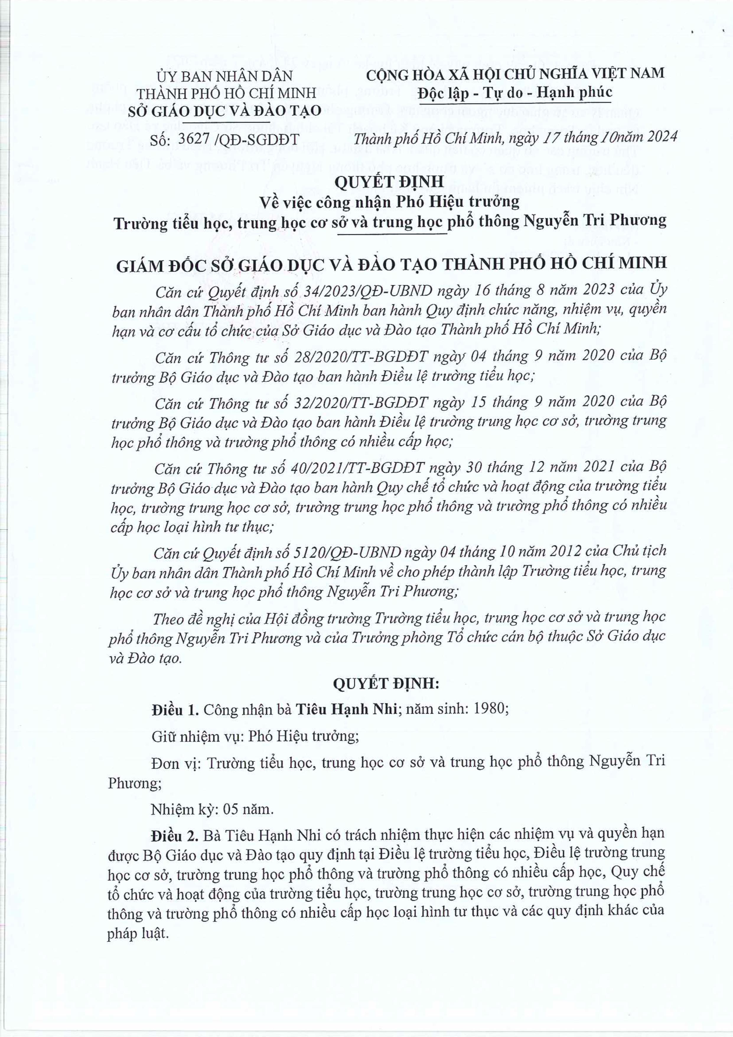 quy dinh cong nhanpho hieu truong hn 1